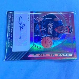 allen iverson auto card